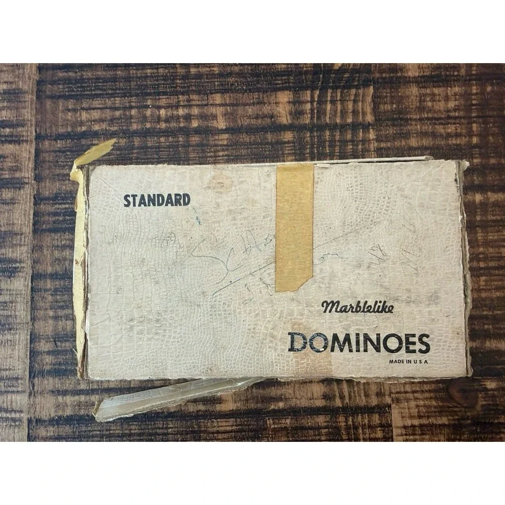 Vintage Puremco Standard Marblelike Dominoes  NO. 616  Waco Texas USA